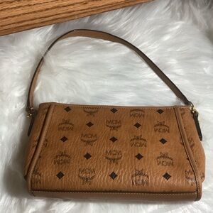 MCM Cognac Monogram Two way bag